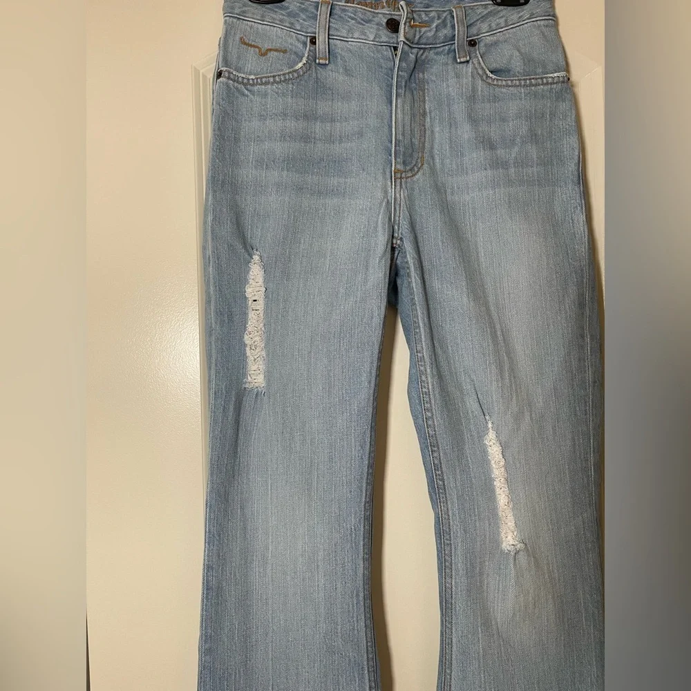 Classic Blue Flared Women's Jeans - Picture 10 of 15